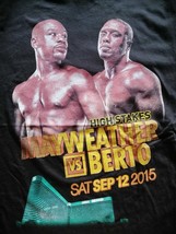 Mayweather Vs Berto Sept 12th 2015 boxing T Shirt SIZE M NOS HIGHSTAKES ... - $14.84