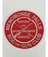 Vintage 5.5&quot; Menomonee Falls Rod &amp; Gun Club Service &amp; Sportsmanship Awar... - £33.86 GBP