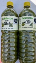 2X LA SABROZITA GREEN SALSA VERDE - 2 BOTTLES 1 LITER EACH - FREE SHIPPING - $482.36 MXN
