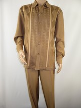 Men Silversilk 2pc Fancy walking leisure suit Italian woven knits 4411 C... - $104.99