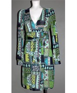 Lilly Pulitzer Patchwork Bohemian Paisley Floral Stretch Silk Wrap Dress... - $63.82 CAD