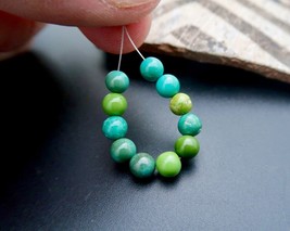 11 Gorgeous Aaaa+ Az Sleeping Beauty Turquoise Rare Green Untreated Beads - $54.23