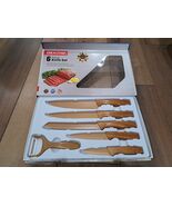 EREASTHQS 6 Pc Kitchen Knife Set Non-Stick Marble Coated Stainless Steel... - $504.86 MXN