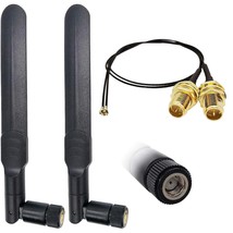 Wifi Antenna 8Dbi Omni Rp-Sma Male 2.4Ghz 5.8Ghz Dual Band + 20Cm U.Fl I... - £14.11 GBP