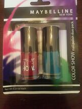 Maybelline New York Color Show Nail Polish Duo Pack Red And Blue - €10,92 EUR