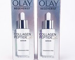 Olay Regenerist Collagen Peptide 24 Fragrance Free Serum 1.3oz Lot of 2 - £21.01 GBP