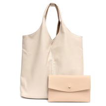 CEZIRA Fashion Individual Design Shoulder Bag For Women Vegan Leather Tote Two C - £47.45 GBP