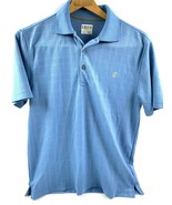 IZOD Golf Men&#39;s Small Blue White Squares Golf  Polo Stretch Shirt Short ... - £8.11 GBP