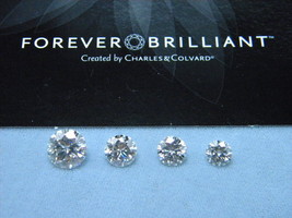 Forever Brilliant Moissanite LOOSE Round 6.5 mm 1 carat Jewel Charles &amp; ... - £151.51 GBP