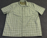 5.11 Tactical Series Shirt Men&#39;s XL Green Plaid Short Sleeve Snap Outdoo... - $19.74