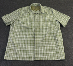 5.11 Tactical Series Shirt Men&#39;s XL Green Plaid Short Sleeve Snap Outdoo... - $19.74