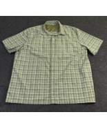 5.11 Tactical Series Shirt Men&#39;s XL Green Plaid Short Sleeve Snap Outdoo... - £15.64 GBP