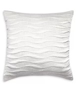 Sferra Arezzo Pillow Cover Decorative Sateen Waves Oyster Color 20x20 No... - £42.51 GBP