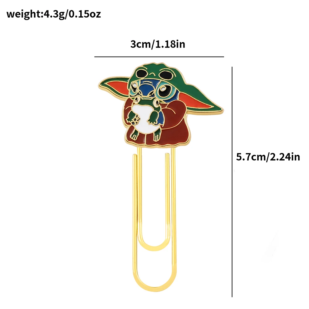 Disney Cute Stitch Bookmark Metal Stitch Book Page Paper Clips for Women... - $64.72 MXN