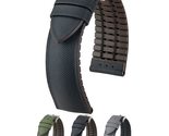 Hirsch Arne Leather Watch Strap - Green - L - 18mm - Shiny Silver Buckle... - £86.98 GBP