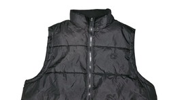 Akademiks Full Zip Puffer Mens Vest - Size 5XL Black  - $20.58