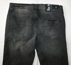 RSQ New York Slim Straight Black Jeans Size 30x32 Brand New - £33.03 GBP
