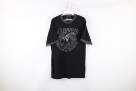 Guinness Beer Womens Size XL Faded Spell Out Short Sleeve Ringer T-Shirt Black - £23.29 GBP