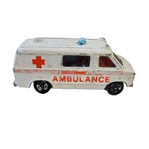 Vintage 1977 Tomica Tomy Pocket Cars Red White Chevy Ambulance Van Blue Siren - $16.82