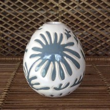 Glazed Ceramic Bud Vase 5-1/2” Teardrop Shape Retro MCM Style Home Decor Art - £12.09 GBP