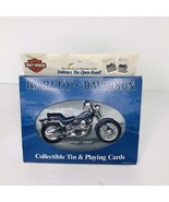 Vintage Harley Davidson Softail Springer Bicycle Playing Cards With Tin New - $281.30 MXN