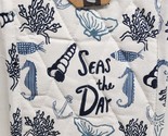 Tapestry Jumbo Pot Holder (8&quot;x8&quot;) NAUTICAL,SEALIFE, SEAS OF THE DAY, Mab... - $6.92