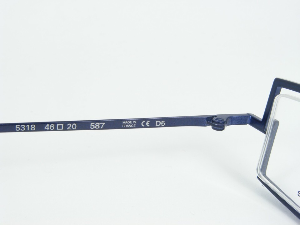 KARAVAN 5318 587 BLUE /SILVER EYEGLASSES GLASSES METAL FRAME 46-20-140mm France Item image 9