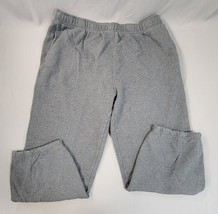 LL Bean Mens Pants Gray XL Fleece Jogger Sweat Casual Warmups Extra Large 254669 - £13.90 GBP