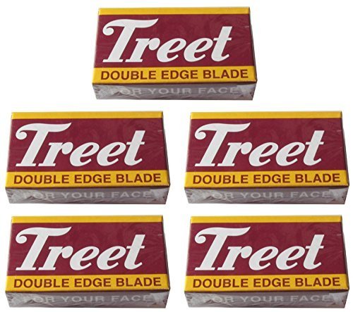 50 Treet Carbon Steel "Black Beauty" Double Edge Razor Blades - $5.93