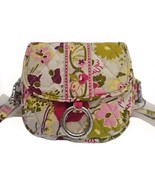 Vera Bradley Shoot From The Hip Crossbody Small Purse Pink And Green  - $309.48 MXN
