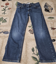 Wrangler Jeans Sz 10 Boys Pants Husky blue Casual Outdoor Straight Leg Denim Kid - £9.87 GBP