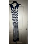 Women’s New Directions Striped Navy and White Maxi Dress Size 1X - $607.52 MXN