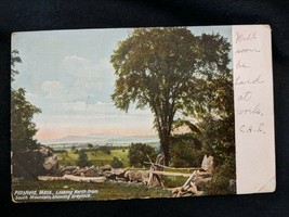 Vintage Postcard Pittsfield, MA Looking North from South Mountain, Showing... - £3.53 GBP