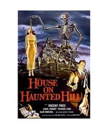 Maison Sur Haunted Colline Affiche Vincent Prix Squelette Tenant Femme S... - €8,47 EUR