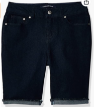 Calvin Klein Womens 5 Pocket Design Cuffed Stretch Denim Blue Jean Shorts Size 8 - £28.59 GBP