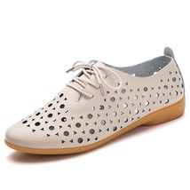 New Summer Women Flats Hollow Out Breathable Ladies Loafers Shoes Casual Flat Sh - £21.57 GBP
