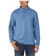 Kirkland Signature Mens Sweater Blue Half Zip Moisture Wicking Stretch U... - $736.47 MXN