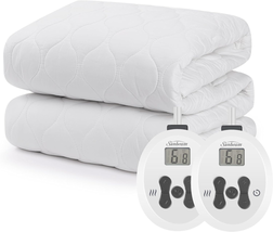 Quilted Electric Heated Mattress Pad Water Resistant Heating Bed Warmer ... - £94.54 GBP+