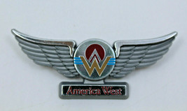 America West Airlines Logo Plastic Collectible Pin Vintage Airways Aviation - $19.12