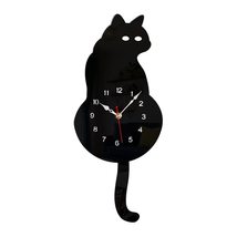 Golandstar DIY 3D Frameless Wall Clock Kit 16 Inch Silent Non Ticking Cat Model  - $26.45