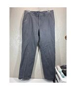 Lands&#39; End Men&#39;s Traditional Fit Cotton Flannel Lined Chino Pants gray s... - $29.95
