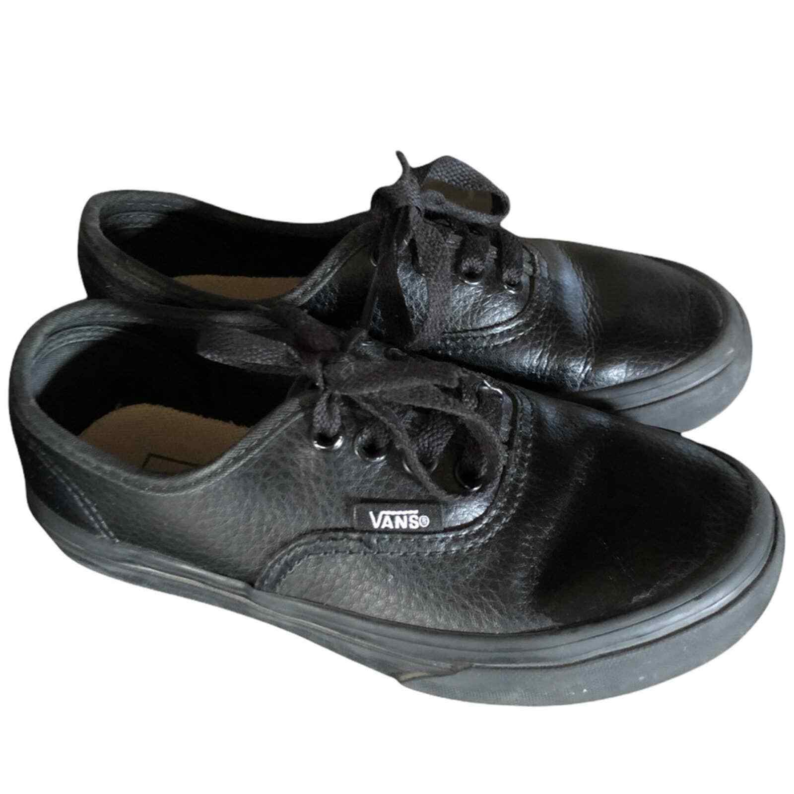 Vans black on black kids shoes size - £26.23 GBP