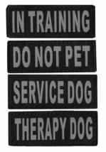 MPP Removable Pet Patches Service Threapy Training Harness Accessories Set of 2  - £10.38 GBP