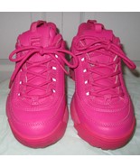 Fila Disruptor 2 II Premium Women Casual Platform Shoe Neon Pink Sneaker... - $19.80