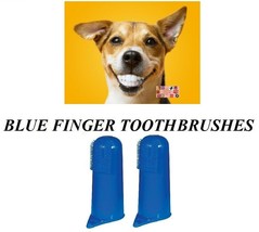 2 Pet Dog Cat Finger Pro Dental Teeth Rubber Tooth Brush Oral Care Toothbrushes - £4.78 GBP