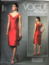 Vogue V1655 Misses 14 to 22 Sassoon Special Occasion Dress Sewing Pattern - £20.71 GBP