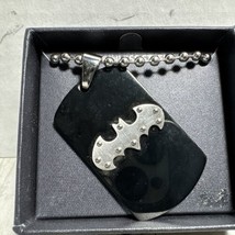 Batman Tag Pendant Stainless Steel 22” - £11.84 GBP