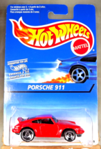 1996 Hot Wheels International Card PORSCHE 911 Red w/Lrg-Sm Chrome SB Sp #590 - £12.17 GBP