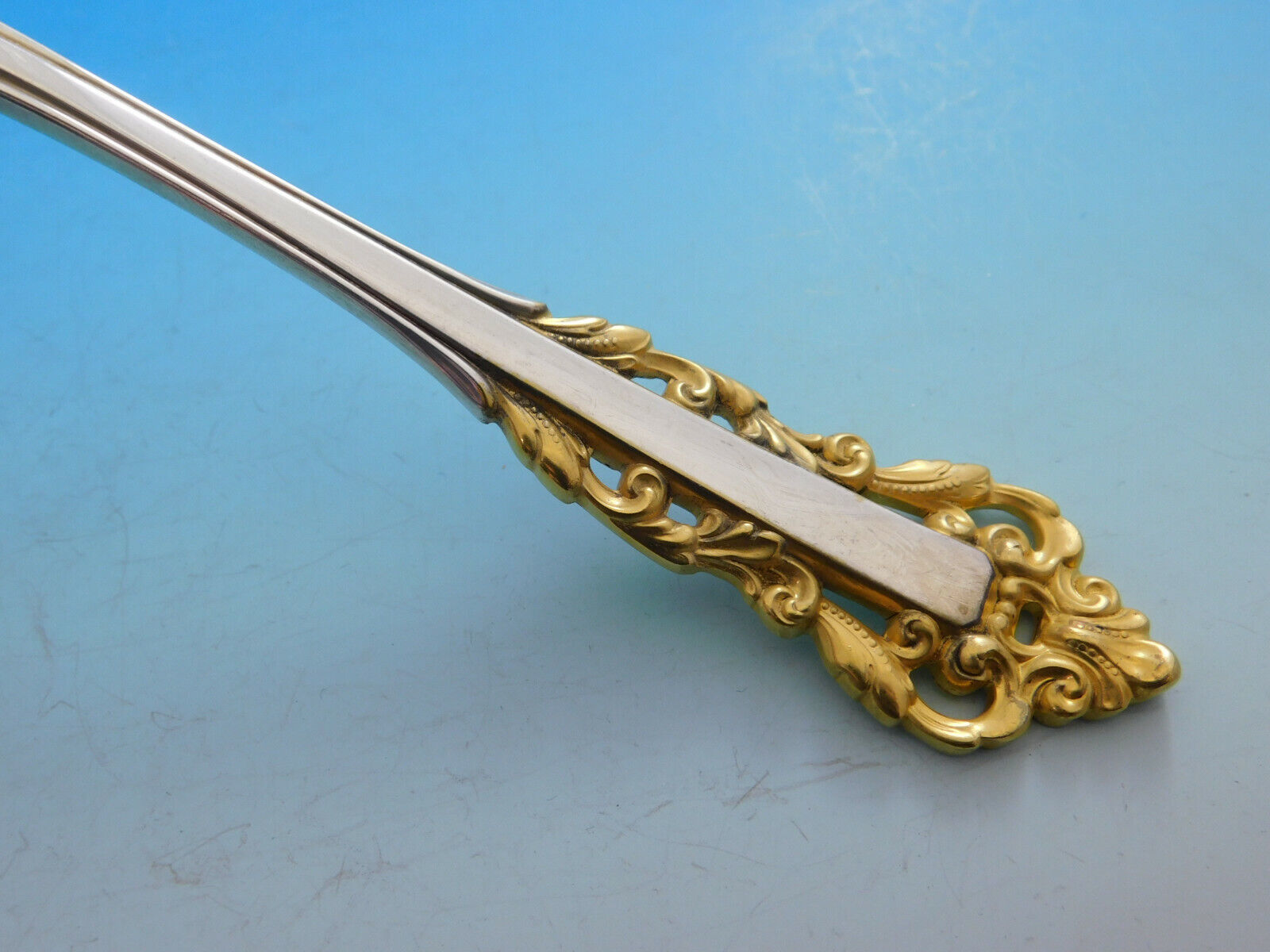 Medici Golden Accent by Gorham Sterling Silver Flatware Set 12 Service 50 Pieces Item image 2