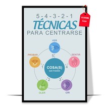 Spanish Grounding Technique Poster Spanish Mental Health Posters Therapist Offic - £12.77 GBP